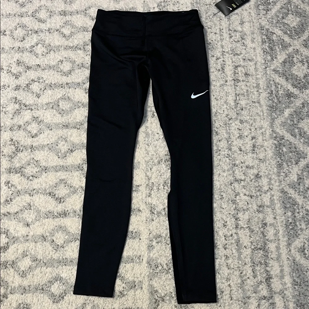 Nike Black Leggings with White Logo